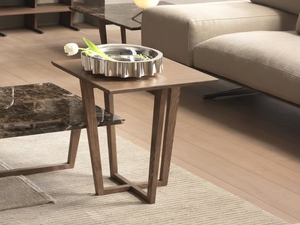 CITY - Low square wooden coffee table _ Pacini & Cappellini